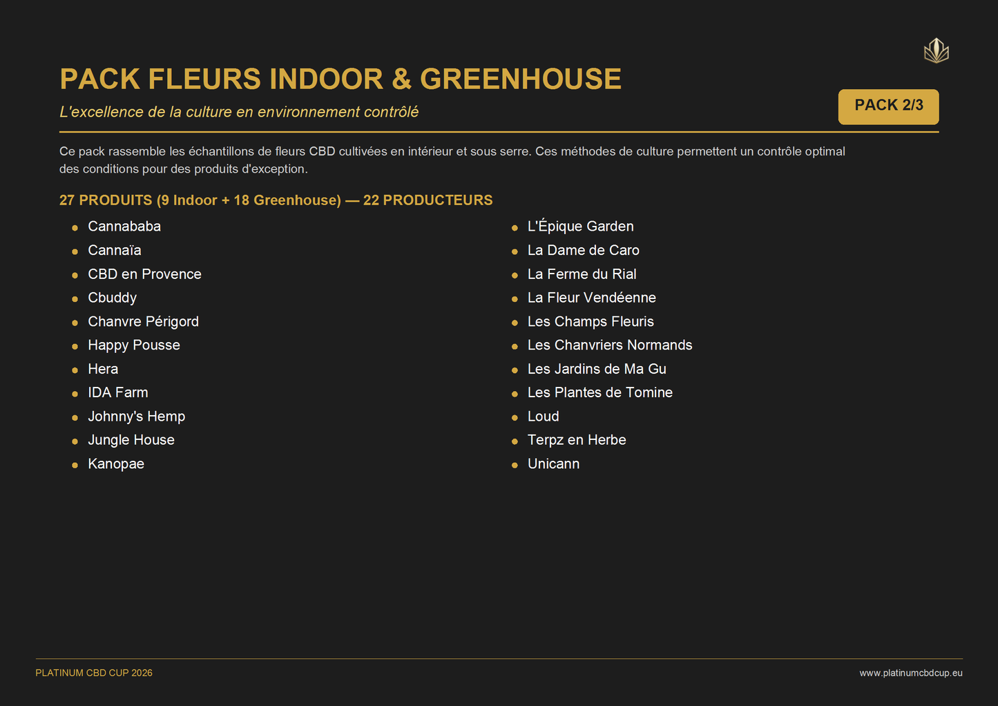 Pack jury - Platinum Cup